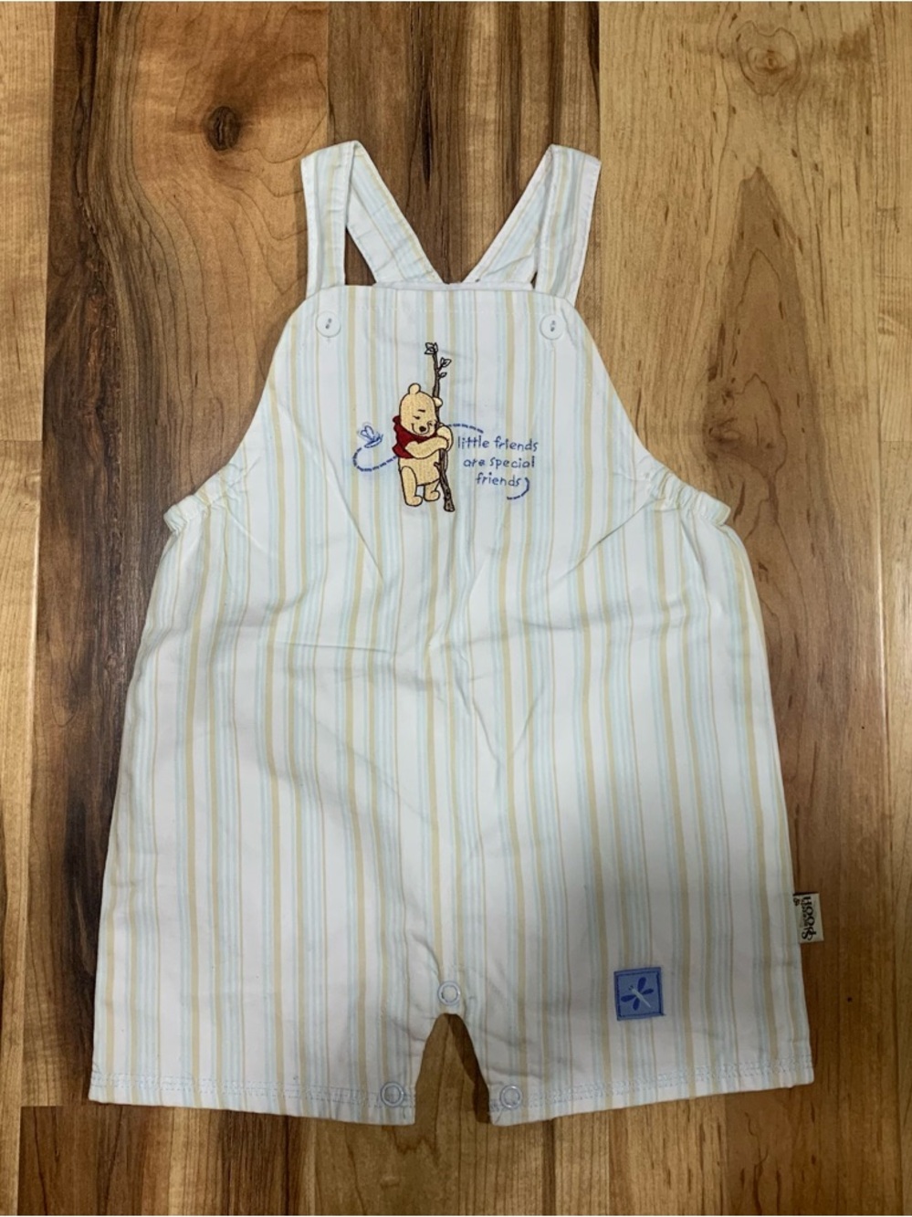 Vintage Disney Sincerely Pooh CollectionJumper 6-9M Embroidered Striped Y2K